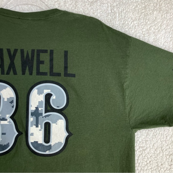 Fruit of the Loom Nashville Sounds baseball army green camo Maxwell jersey shirt - Picture 12 of 14
